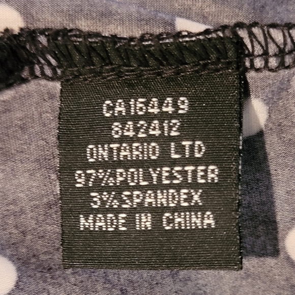 FIORI Polka Dot Short Sleeved Top, Crewneck, Size 1XL - Picture 7 of 10